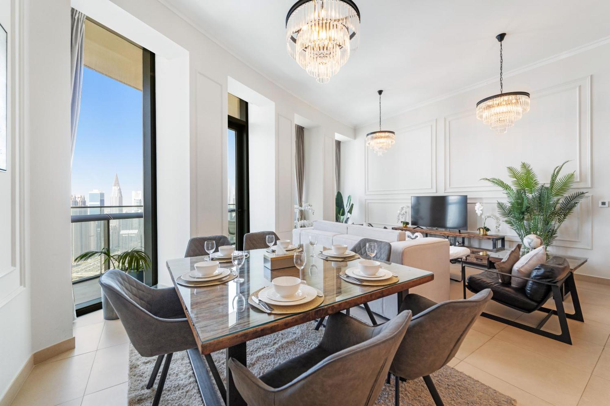 First Class 2Br With Full Dubai Skyline & Sea View Экстерьер фото